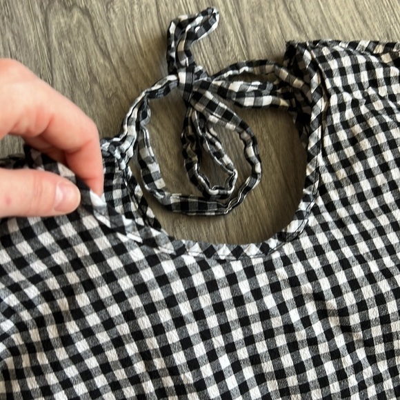 Mirabilia | Black and White Buffalo Check Top - Picture 2 of 5